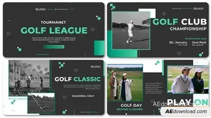 Golf Tournament Opener Openers template preview