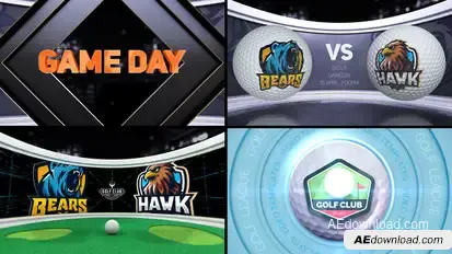 Golf VS Logo Stings template preview