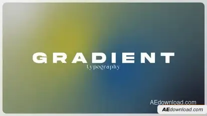 Gradient - Typography / AE Openers template preview