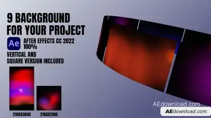 Gradient Background Elements template preview