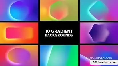 Gradient Backgrounds Elements template preview