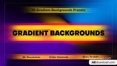 Gradient Backgrounds Elements template preview