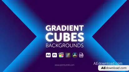 Gradient Cubes Backgrounds Elements template preview