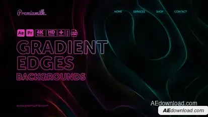 Gradient Edges Backgrounds Elements template preview