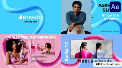 Gradient Fashion Slides for After Effects Openers template preview