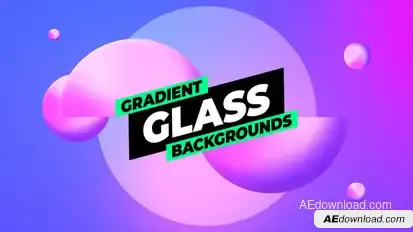 Gradient Glass Backgrounds Elements template preview