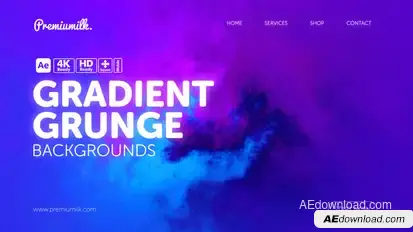 Gradient Grunge Backgrounds Elements template preview
