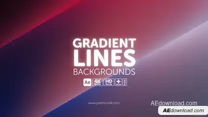 Gradient Lines Backgrounds Elements template preview