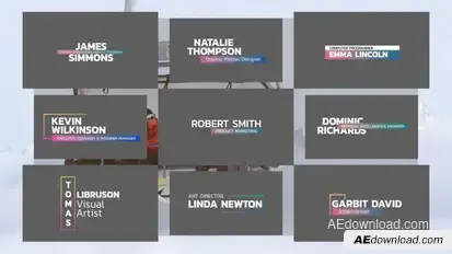 Gradient Lower Thirds | After Effects Elements template preview