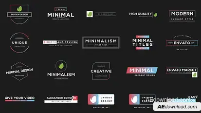 Gradient Minimal Titles Titles template preview