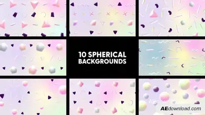 Gradient Spherical Backgrounds Elements template preview