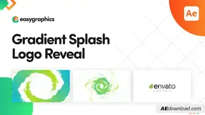 Gradient Splash Logo Reveal Logo Stings template preview