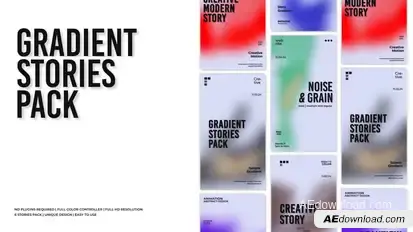 Gradient Stories Openers template preview