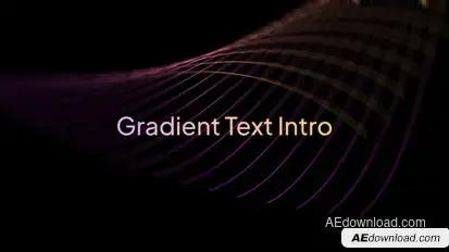 Gradient Text Intro Titles template preview