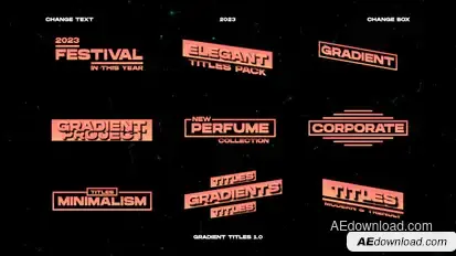 Gradient Titles | After Effects Titles template preview