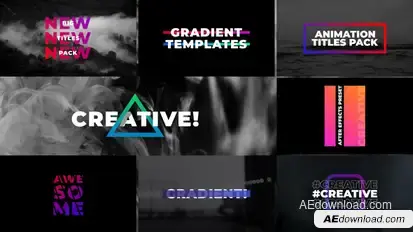 Gradient Titles | After Effects Titles template preview