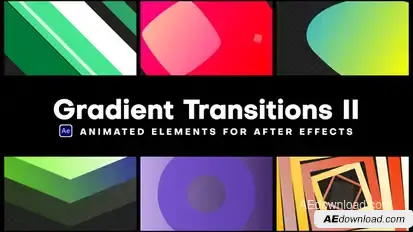 Gradient Transitions II Elements template preview