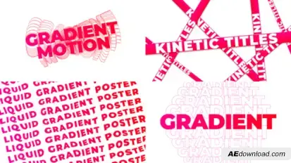 Gradient Typography Titles template preview