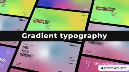 Gradient Typography Titles template preview