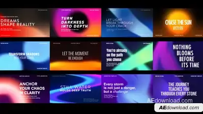 Gradient Typography Titles template preview