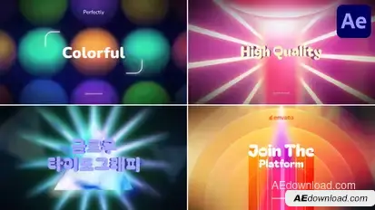 Gradient Typography | After Effects Titles template preview