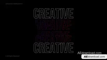 Gradient Typography | After Effects Titles template preview