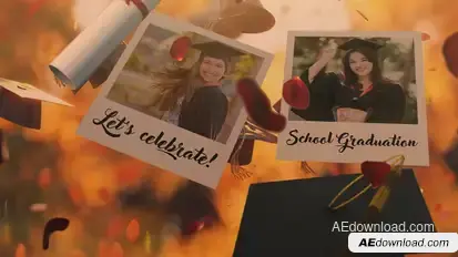 Graduation Slideshow Construction Kit Video Displays template preview