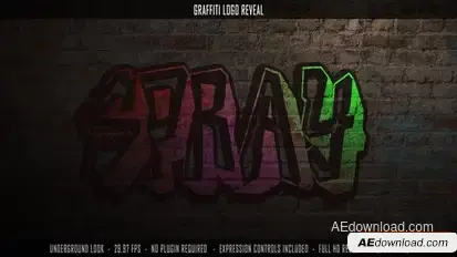 Graffiti Logo Reveal Openers template preview