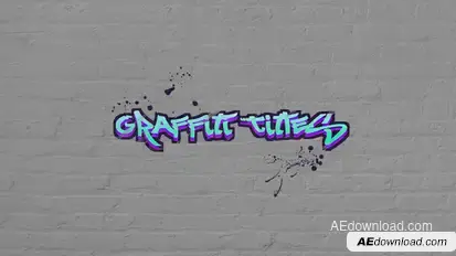 Graffiti Titles Titles template preview