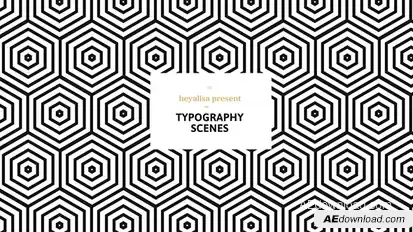 Grafica / Minimalistic Typography Scenes Openers template preview