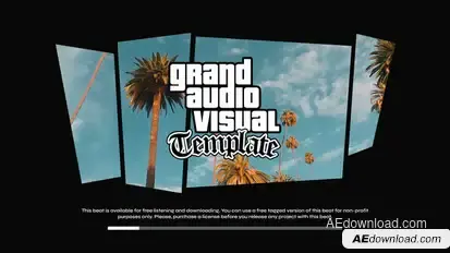 Grand - After Effects audio visualizer template Elements template preview