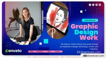 Graphic Design Work Slideshow Openers template preview