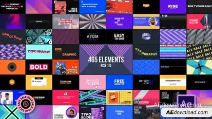Videohive Graphics Pack | Rise Elements template preview