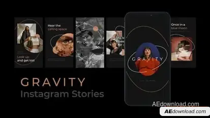 Gravity Instagram Stories Openers template preview