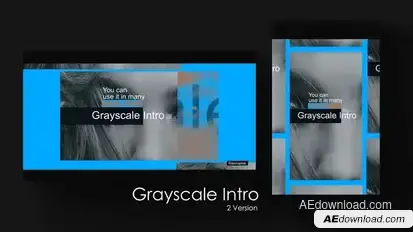 Grayscale Intro Openers template preview