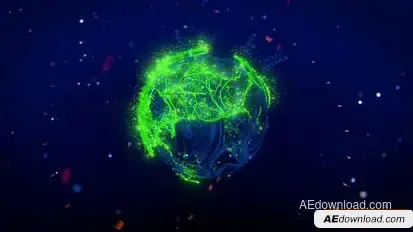 Green Earth Logo Intro Openers template preview