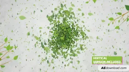 Green Eco Logo Reveal Logo Stings template preview
