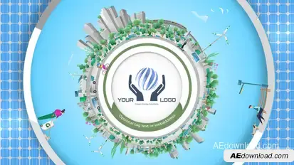 Green Energy Intro Product Promo template preview
