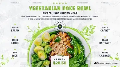 Green Food Promo II Product Promo template preview