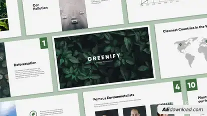 Greenify - Clean Presentation Elements template preview