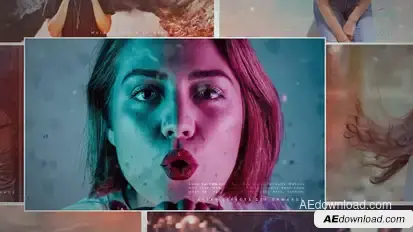 Grid Slideshow Video Displays template preview
