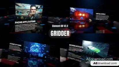 Gridder Video Displays template preview