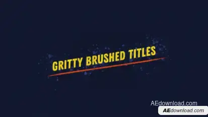 Gritty Brushed Titles Titles template preview