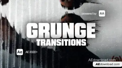 Gritty Grunge Transitions | AAPOWER Elements template preview
