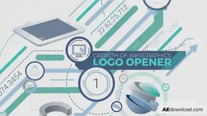 Growth Of Infographics Logo Opener Openers template preview