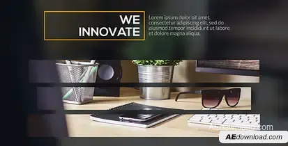 Growth of Lines - Corporate Promotion Video Displays template preview