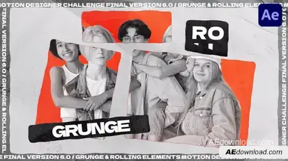 Grunge & Rolling Urban Opener broadcast-packages template preview