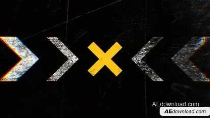 Grunge Attention Logo Logo Stings template preview