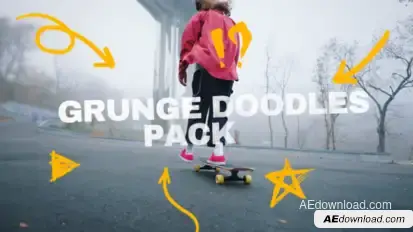 Grunge Doodles Pack | Branding Pack Elements template preview
