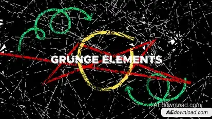 Grunge Elements Elements template preview